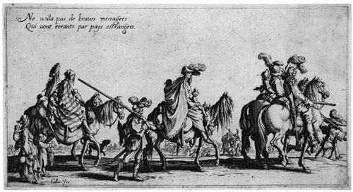 JACQUES CALLOT, Nancy 1592 – 1635 Nancy. The Bohemians. The set of four original etchings, c1621-22, is for sale, priced: 