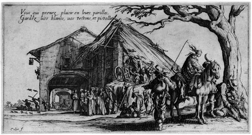 JACQUES CALLOT, Nancy 1592 – 1635 Nancy. The Bohemians. The set of four original etchings, c1621-22, is for sale, priced: 