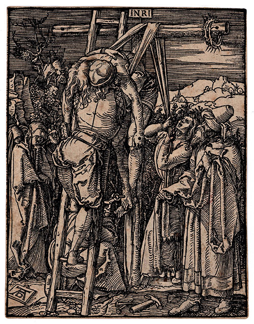 ALBRECHT DŰRER, Nuremberg 1471 – 1528 Nuremberg. The Descent from the Cross. Woodcut, 1511
