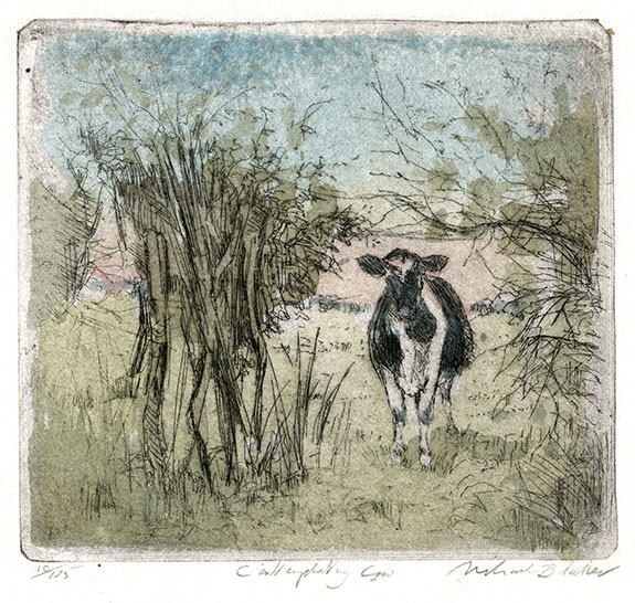 The Works of Michael Blaker | Exhibition by Elizabeth Harvey-Lee | Contemplating Cow