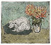The Works of Michael Blaker | Exhibition by Elizabeth Harvey-Lee | Hero with Chrysanthemums
