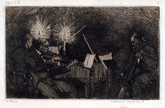 Charles Holroyd, A Trio. Etching  before 1885
