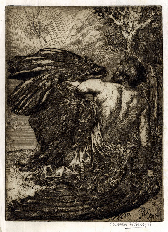 Charles Holroyd, Flight of Icarus. Original etching, 1901-02. 