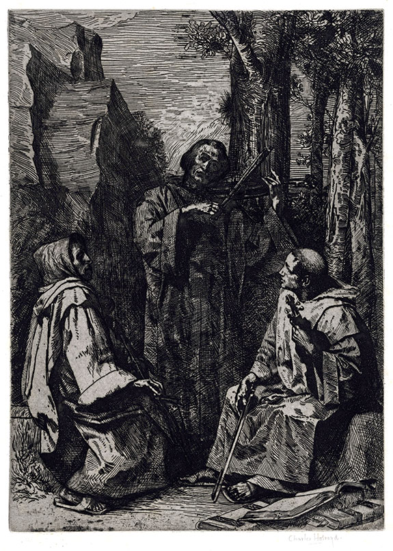 Charles Holroyd, Sacred Music.  Original etching, 1894-95. 