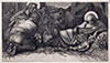 Charles Holroyd, The Adoration of the Shepherds. Original etching, 1899 - 1900.