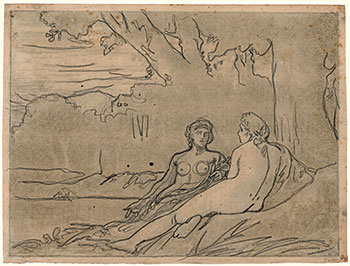 Charles Holroyd. Bathers (Plate 1).  Original etching, 1893-94.