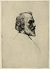 Charles Holroyd. Alphonse Legros No.1.  Original etching, 1895-96. 