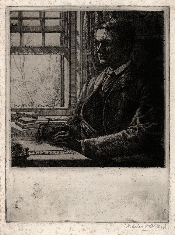 Charles Holroyd. Edmund Kerchever Chambers.  Original etchings, 1900-01. 