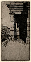 Charles Holroyd. The Dogana.  Original etching, 1907-08. 