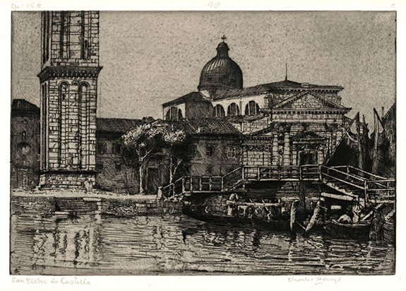 Charles Holroyd, San Pietro in Castello. Original etching, 1901-01