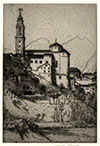 Charles Holroyd, Belluno. Original etching, 1908-09.