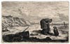 The Norwich School of Artists. Joseph Stannard, Norwich 1797 – 1830 Norwich. On the Beach at Mundesley. Original etching.