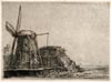 The Norwich School of Artists. Cecilia Lucy Brightwell. Thorpe St Andrew, near Norwich 1811 – 1875 Norwich. The Windmill. Original etching.