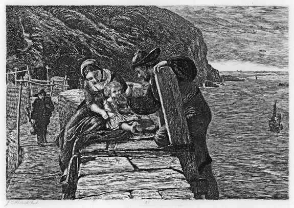 The Fisherman's Goodnight | James Clarke Hook | Etching | Elizabeth Harvey-Lee