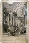 Gianbattista Piranesi, Mozano di Mestre, Venice 1720 – 1778 Rome. Tempio Antico. Original etching, c1743.