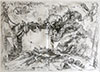 Gianbattista Piranesi, Mozano di Mestre, Venice 1720 – 1778 Rome. The Monumental Tablet. Original etching, c1747.