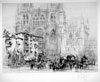 Burgos Cathedral. Etching & drypoint, 1924