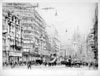 Fleet Street. Etching, 1931