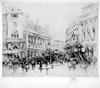 Regent Street – the Quadrant. Etching, 1917