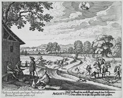 MATTHÄUS MERIAN, Basle 1593 – 1650 Bad Schwalbach. The Months of the Year. Set of 12 engravings, for sale, priced £4750
