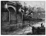 ROBERT FULTON LOGAN, Lauder, Manitoba 1889 – 1959 Boston, Massachusetts. Le Pont-Neuf, Paris. Original etching.