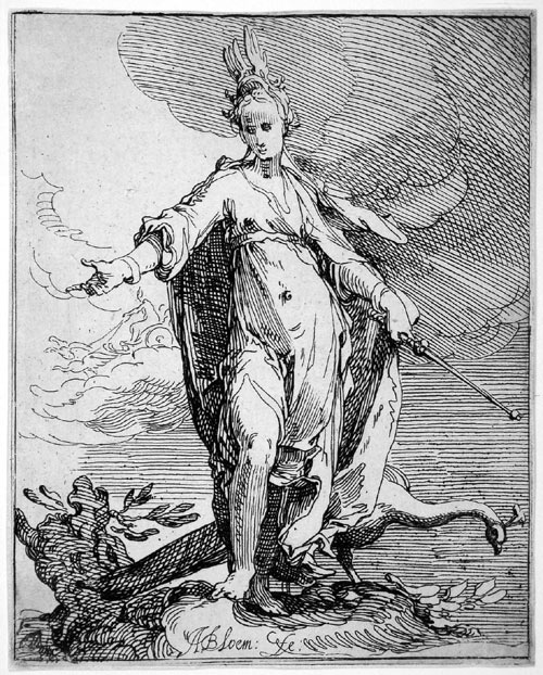ABRAHAM BLOEMAERT, Gorinchem 1564 – 1651 Utrecht. Juno. This Original etching, c1610, is sold.