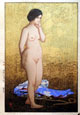 HIROSHI YOSHIDA, Kurume, Kyushu 1876 – 1950 Shimo-ochiai, Tokyo. Study of a Nude. This Colour woodcut, 1927, is for sale, priced £2000