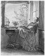 CHARLES MERYON, Breslau 1815 – 1905 Berlin. Die Schlafende Näherin am Fenster. Original etching, 1843. . For sale, priced £500