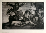 WILLIAM STRANG, Dumbarton 1859 – 1921 Bournemouth. A burning Question (Votes for Women). Original drypoint, 1908. This print is for sale, priced £450