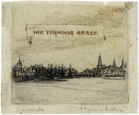 Sir FRANCIS SEYMOUR HADEN, P.R.E., Chelsea 1818 – 1910 Arlesford. Amstelodamum No.1. Original etching, 1863, for sale, priced £650