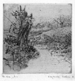 SEYMOUR HADEN, Chelsea 1818 – 1910 Arlesford. Sketch at the back of a zinc plate. Original etching with drypoint., c1874-77. For sale: £750