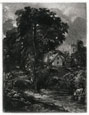 After JOHN CONSTABLE R.A., East Bergholt 1776 – 1837 Hampstead. The Glebe Farm, Green Lane. Mezzotint, engraved by David Lucas, 1832. This print is for sale, priced £1250