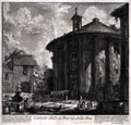 GIOVANNI BATTISTA PIRANESI, Mozzano di Mestre 1720 – 1778 Rome. Veduta del Tempio di Cibele. Original etching, 1758.