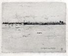 FRANK SHORT, Wollaston near Stourbridge, Worcs 1857 – 1945 Ditchling, Sussex. Entrance to the Mersey. Original etching, 1890. This print is for sale, priced at £300