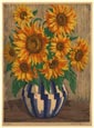 MARTIN ERICH PHILIPP, Zwickau 1887 – 1973 Dresden. Summer Bouquet in a blue Jug. Original colour woodcut, 1927. This print is for sale, priced £250. 