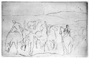 PABLO PICASSO, Malaga 1881 – 1973 Mougins. L’Abreuvoir, The Watering Place. Original drypoint, 1905. This print is for sale.