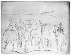 PABLO PICASSO, Malaga 1881 – 1973 Mougins. L’Abreuvoir, The Watering Place. Original drypoint, 1905. This print is for sale.