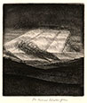 LEONARD BRAMMER R.E., Burslem 1906 – 1994 Portmadog. Landscape, Five Towns, Evening. Original etching and drypoint c1932. 