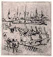 JAMES McNEILL WHISTLER, Lowell, Massachusetts 1834 – 1903 London. Little Dordrecht. Original etching, 1886. This print is for sale.