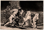 FRANCISCO GOYA y Lucentes, Fuente de Todos, Aragon 1746 – 1828 Bordeaux. Disparate cruel. Original etching with aquatint, c1815-19.
