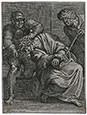ANNIBALE CARRACCI, Bologna 1560 – 1609 Rome. Christ crowned with Thorns. Original etching, 1606. This print is for sale.