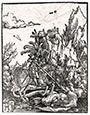 ALBRECHT ALTDORFER, Amberg ? c.1482/85 – 1538 Regensberg. Saint George and the Dragon. Woodcut, 1511. This print is for sale. 