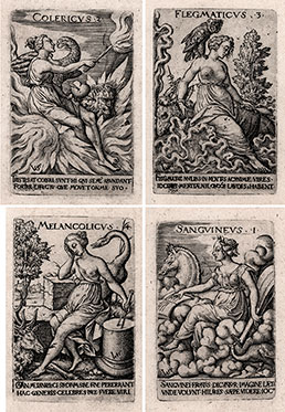 VIRGIL SOLIS, Nuremberg 1514 – 1562 Nuremberg. The Four Temperaments. c1560.