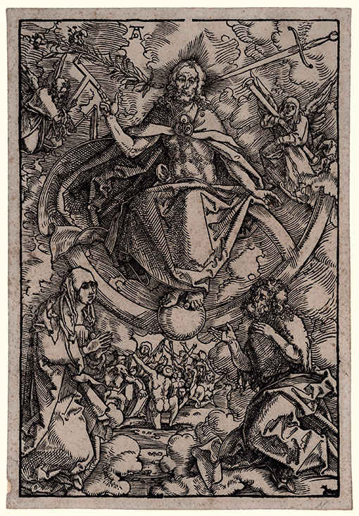 HANS BALDUNG (GRIEN), Schwäbisch-Gmünd 1484/85 – 1545 Strasbourg. Last Judgement. Woodcut, c1505-07. 