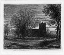 Thomas Creswick R.A., Sheffield 1811–1869 Bayswater, London, The Village Church. This etching for Sale.