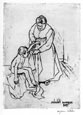 Suzanne Valadon, 1865-1938. Grand Mere et Enfant. This etching is for sale