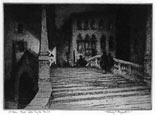 Albany Howarth, Ponte delle Guglie, Venice. This original etching is for sale: £350