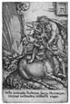 HEINRICH ALDEGREVER, Paderborn, Westphalia c1501/02 – c1555/61 Soest. Hercules and the Hind. This Original engraving, 1550
