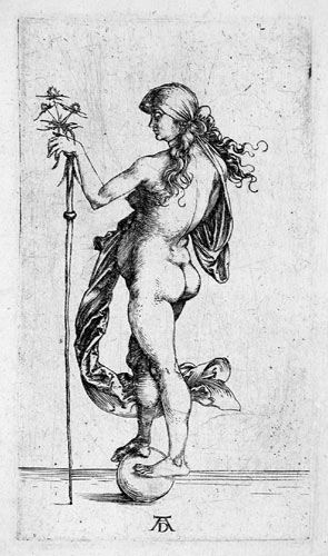 Albrecht Dürer, The little Fortune. Original engraving