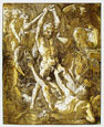 Hendrik Goltzius, Hercules and Cacus. This chiaroscuro woodcut has been sold